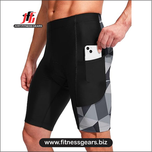 High Performance Eco-Friendly Breathable Spandex/Polyester <b>Cycling</b> <b>Shorts</b> Customizable Options Men-Padded Comfort Quick Dry - Product Image 3