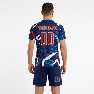 Ready to Ship Mesh Football Uniforms Shirts Soccer Jerseys Sets for Team Scrimmage Quick Dry <b>Athletic</b> Shorts Personalized Logo - Product Image 4
