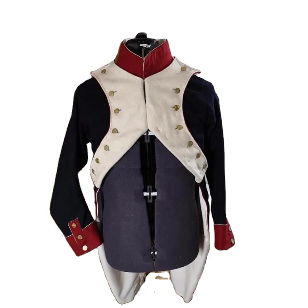 Napoleon Grenadiers Een Pied Uniform Franse Rijk Jas 1806 Model Militaire Uniform