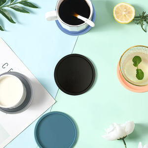 Hot Sale Round Marble Coasters with Non Slip Base Luxury Heat Resistant Stone Coasters for Coffee <b>Table</b> Available At Best Price - Product Image 2