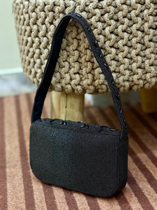 Sac à main perlé pour femme, style bohème, motif géométrique, fermeture à rabat, bandoulière unique, durable, pour usage quotidien - Product Image 2