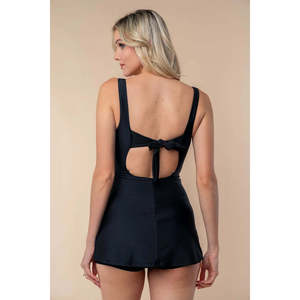 Vestido de Baño de Punto Veloro Black Birch Performance, Talla Completa, Sin Mangas, con Espalda Cruzada - Product Image 5