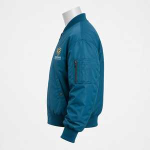 <b>Mens</b> <b>Varsity</b> Oversized <b>Bomber</b> <b>Jacket</b> Premium Fabric Ribbed Trim Relaxed Fit Trendy Design Ideal for College Fashion Streetwear - Product Image 2