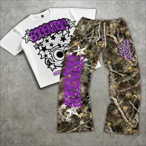 Conjunto Deportivo de Dos Piezas Personalizado para Hombre, Camiseta y Pantalones Casuales de Verano, Ropa Deportiva para Gimnasio, Fabricante Mayorista - Product Image 1