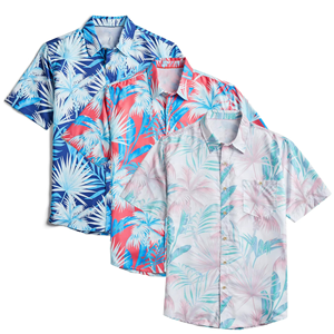 Polo décontracté pour homme à manches courtes, col montant, imprimé ethnique, respirant, tricoté, 100 % polyester, idéal printemps-été - Product Image 4