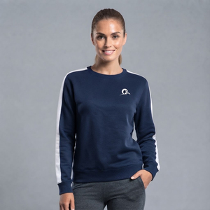 Sudadera de Mujer con Cuello Alto, Oversize, 100% Algodón, Forro Polar, Cortavientos, Ecológica, Manga Larga, Ajuste Holgado, Casual - Product Image 1