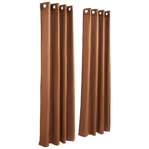 Tende Moderne in Lino Naturale 52 x 84 Pollici, Set 2 Pannelli con Occhielli, Filtranti Luce e Privacy, Drappeggi in Tela Grezza Spessa Testurizzata - Product Image 4