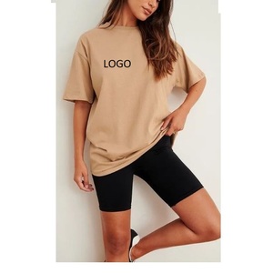 Camiseta de Algodón 100% Transpirable y Ecológica para Mujer, Talla Grande, Casual, Larga, Holgada, con Estampado y Mangas Cortas - Product Image 4