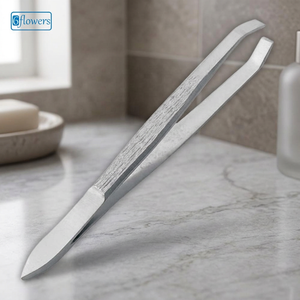 ที่คีบคิ้วซิกซ์ฟลาวเวอร์สปลายตรง สแตนเลสสตีล ทนทาน สไตล์คลาสสิก - Product Image 3