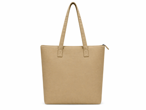 300GSM Khaki Solid <b>Canvas</b> <b>Tote</b> Bag Large Capacity Eco Friendly Reusable Shopping Bag Custom Logo Zip Closure Heavy Duty - Product Image 4