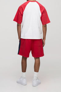 Ensemble T-shirt et short décontracté pour homme, prix de gros, logo personnalisé, impression par transfert thermique, 100 % fibre de bambou tricotée, séchage rapide, haute qualité - Product Image 2