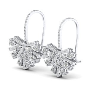 REYES Luxury 925 Sterling <b>Silver</b> Moissanite <b>Huggie</b> Earrings For Women Wholesale Price Wedding Anniversary Gift Fine Jewelry - Product Image 3