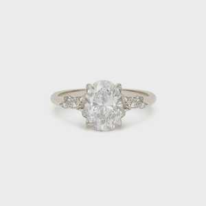 Anillo de compromiso de oro macizo de 14 quilates con diamante ovalado cultivado en laboratorio, estilo vintage antiguo, solitario, para mujer, venta al por mayor personalizada - Product Image 3