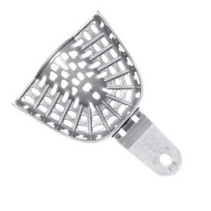 Bandeja de Impresión Dental Superior Perforada de Acero Inoxidable Azicon, Reutilizable y Autoclavable, para Alginato Maxilar - Product Image 2