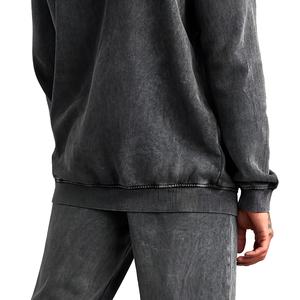 Ensemble de survêtement homme délavé à l'acide de qualité supérieure, en tissu respirant, pour le sport et le jogging, avec sweat à capuche et pantalon, grandes tailles, streetwear, OEM, vente chaude - Product Image 5