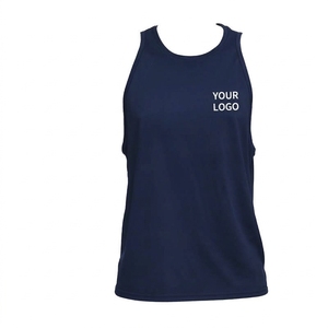 Mens Sleeveless Muscle Tank Top 100% Polyester Breathable Fitness Running Gym Workout <b>Stringer</b> <b>Vest</b> Sports Undershirt Custom OEM - Product Image 4