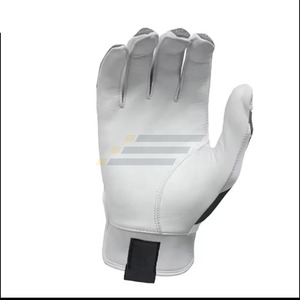 Gants de frappe en cuir personnalisés de haute qualité blancs, rouges et bleu marine avec fermeture auto-agrippante rembourrée, unisexe adulte, vente en gros - Product Image 2