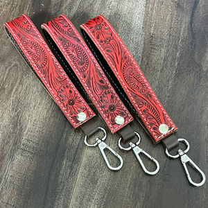 Nouveau porte-clés de luxe élégant en cuir sculpté à la main, personnalisé, en cuir de vachette de haute qualité, bracelet pour femme, porte-clés de voiture - Product Image 6