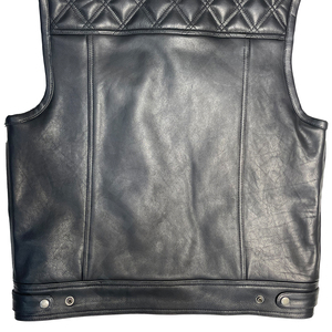 Chaleco de Motociclista de Cuero Personalizado para Hombre, Sin Mangas, con Bolsillos Delanteros Acolchados, Resistente al Viento, para Todas las Estaciones, con Logotipo Personalizado - Product Image 4