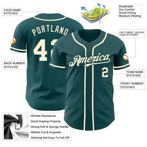 Camiseta de Béisbol Personalizada de Alta Calidad, Talla Grande, Secado Rápido, Transpirable, Cómoda, Ropa Deportiva, Camisetas de Béisbol Sublimadas para Hombre - Product Image 3