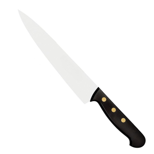 Couteaux de chef avec manche noir et trois rivets dorés pour la cuisine professionnelle, la découpe de légumes, la découpe de viande et la préparation des aliments - Product Image 3