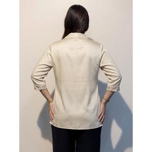 Women Vintage Stylish Button-Down Shirt with Premium Cotton Breathable & Eco-Friendly for Summer Office and Casual Wear - Product Image 2