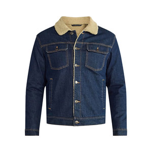 Fabricant pakistanais de manteaux en jean d'hiver pour hommes grandes tailles avec fermeture à boutons, style décontracté, imperméable et coupe-vent, 100% coton - Product Image 1