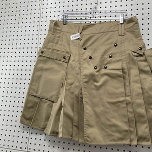 ยูทิลิตี้คิลท์ส กางเกงคิลท์สีกากี ไซส์ผู้ชาย 36 กระเป๋า กระดุมแป๊กหนา จีบแบบโกธิค หนักแน่นพิเศษ รุ่น 2026 - Product Image 5