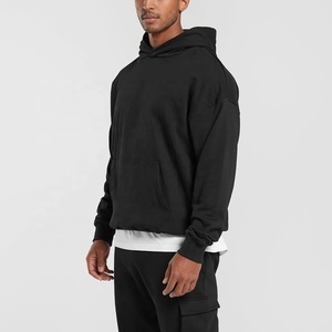 Sudadera con Capucha Extra Grande y Gruesa de 500 g/m², Felpa de Algodón de Alta Calidad, Sudadera Unisex para Entrenamiento, para Hombre, con Capucha - Product Image 4