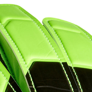 Gants de gardien de but de football, à doigts entiers, antidérapants, respirants, en cuir PU, unisexes, fermeture auto-agrippante, vert et noir - Product Image 3