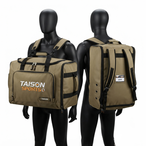 Sac de hockey sur glace personnalisé TAISON SPORTS pour hommes, 600D PU PVC enduit, 350 GSM, orange et noir, logo imprimé sur écran, 30-40L - Product Image 5