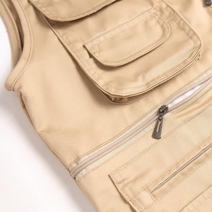 Chaleco Cargo de Verano para Hombre, Multibolsillos, Ligero, Informal, para Actividades al Aire Libre, Precio Económico al por Mayor - Product Image 4