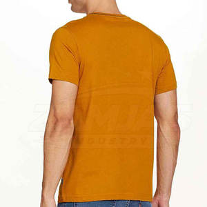 เสื้อยืดลำลองผู้ชาย ผ้าฝ้าย คอโอ ทรงเรียบง่าย สำหรับฤดูร้อน รับผลิตแบบ OEM เสื้อยืดผู้ชายราคาประหยัด ผลิตภัณฑ์ที่ยั่งยืน - Product Image 3