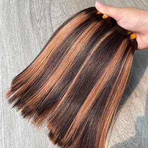 Cheveux vierges bruts vietnamiens de qualité supérieure, tissage à double trame, couleur piano - Product Image 5