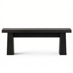 Panca Elegante in Legno Massello per Camera da Letto, Comoda e Minimalista in Stile Scandinavo, Arredo d'Accento per Hotel o Soggiorno - Product Image 2