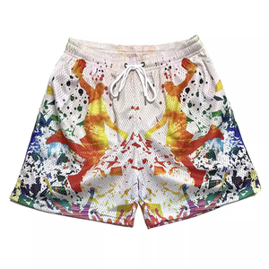 Wholesale Customized Sublimation Printed Summer Bsci Basketball Shorts Sports Men Mesh Gym Men Fitness Casual <b>Running</b> Shorts - Product Image 3