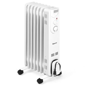 Calentador Eléctrico de Escritorio de 1500W, Mini Calentador de Espacio Blanco, 3 Modos de Calefacción, Funcionamiento Silencioso, Enchufe Europeo, Ruedas/Asa para Fácil Movimiento - Product Image 2