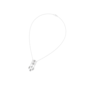 Collar con colgante de plata de ley 925 con gota de diamante natural, oro blanco y corte de pera Marquesa, abalorios y joyería finos para mujer - Product Image 3