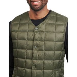 Gilet matelassé léger pour homme avec logo personnalisé de haute qualité – Manteau d'hiver chaud sans manches - Product Image 2
