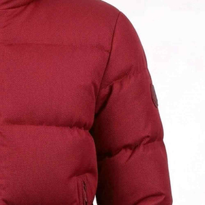 Veste matelassée d'hiver pour homme, personnalisée, de haute qualité, imprimée sur le devant, design à capuche, respirante, tissu PU écologique, service OEM - Product Image 2