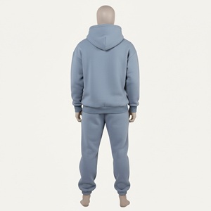 Track Suits 100% High Quality <b>Men</b> Sport Tracksuit Best Selling Zipper Cotton Heavyweight Solid Custom Logo <b>Mens</b> Tracksuit - Product Image 4