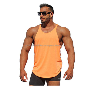 Débardeur personnalisé 100% coton, débardeur sportif tendance en spandex pour homme, débardeur athlétique élastique - Product Image 3