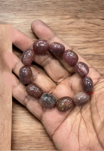 Vente en gros de haute qualité 11-15mm pépite taille cristal naturel fraise Quartz dégringolé bracelets bijoux pour cadeaux en vrac - Product Image 3