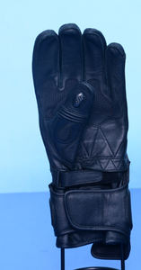 Gants de moto en cuir véritable pour hommes, avec protection des doigts et des phalanges, compatibles écran tactile, respirants, équipement de motard - Product Image 4