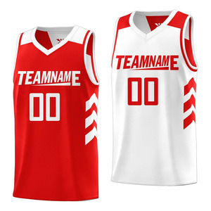Ensemble de maillot et short de basketball personnalisable, respirant, imprimé, sans manches, en tissu athlétique à séchage rapide - Product Image 1