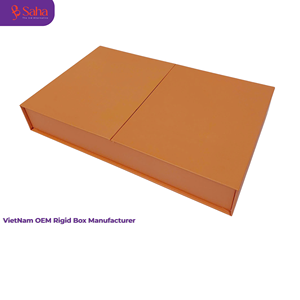 Vietnam OEM Manufacturer Custom High Quality Gatefold Rigid Paper <b>Box</b> Luxury Magnetic Split Opening Gift <b>Box</b> Wholesale - Product Image 5