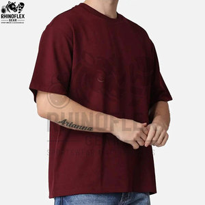 T-shirt Homme Oversize 100% Coton Personnalisé Motif Uni Grande Taille Coupe Droite 180 Grammes Respirant - Product Image 5