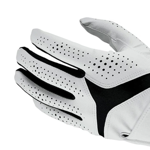 Gants de golf en cuir blanc SOSH4, imprimé floral bleu, antidérapants, respirants, à doigts complets, avec sangle de poignet réglable, pour sports de plein air, unisexe - Product Image 6