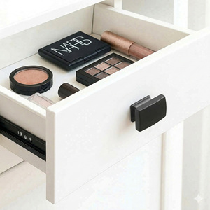 Minimalist Curved Square Zinc Alloy Cabinet <b>Knob</b> Durable Anti-Corrosion Eco-Friendly Handle <b>for</b> Kitchen Bathroom <b>Dresser</b> Drawer - Product Image 6