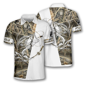 เสื้อโปโลตกปลาแขนยาวสำหรับผู้ชาย แห้งเร็ว ระบายอากาศ ป้องกันแบคทีเรีย ซับลิเมชั่น UPF50 ขายส่ง - Product Image 5